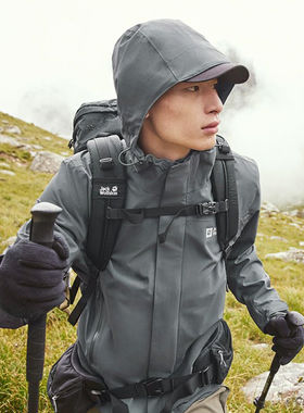 狼爪摇粒绒三合一冲锋衣男装户外登山防水外套5118356 A61864A