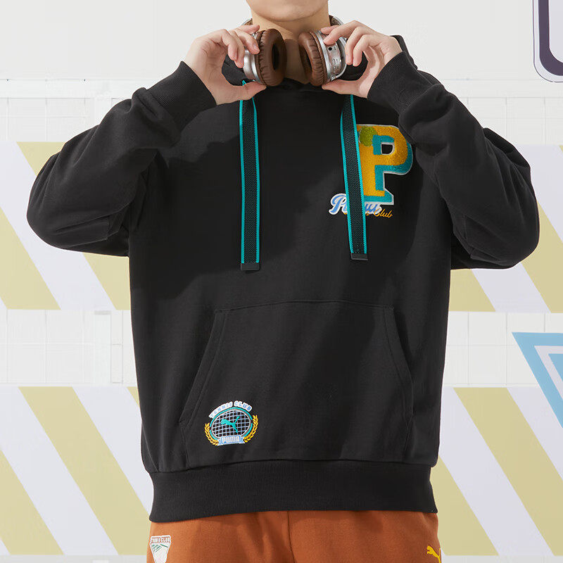 PUMA彪马男女卫衣2024秋季新款情侣连帽休闲运动服长袖上衣625801