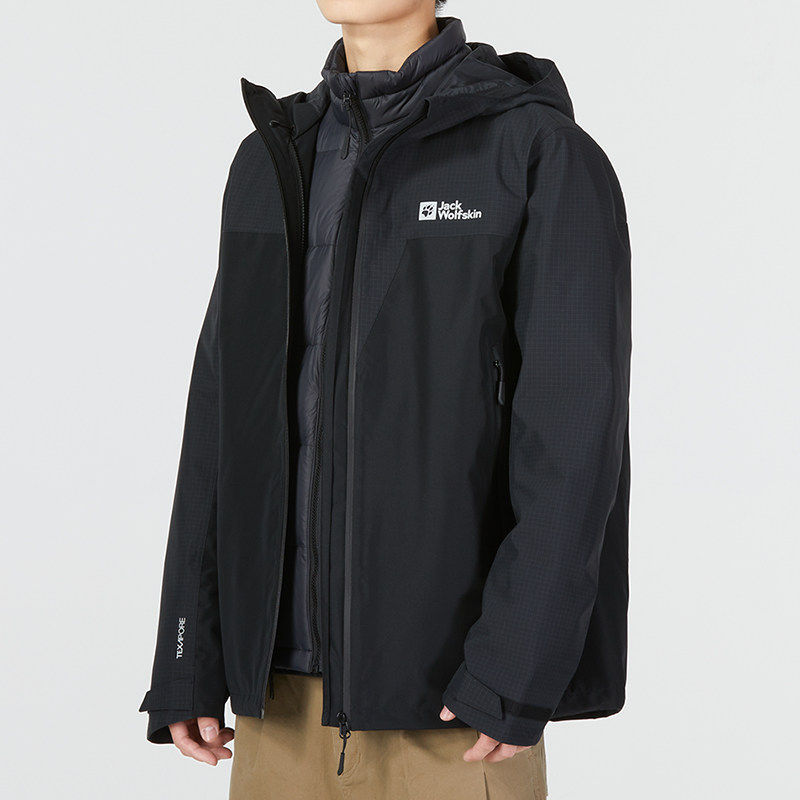 狼爪三合一冲锋衣外套男冬季运动服保暖防风夹克5122171 A62258