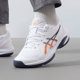 运动鞋 男鞋 亚瑟士SolutionSwiftFF2平跟网面透气网球鞋