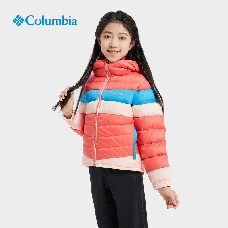 Columbia哥伦比亚户外儿童女孩秋冬保暖休闲连帽棉服羽绒服SG9529