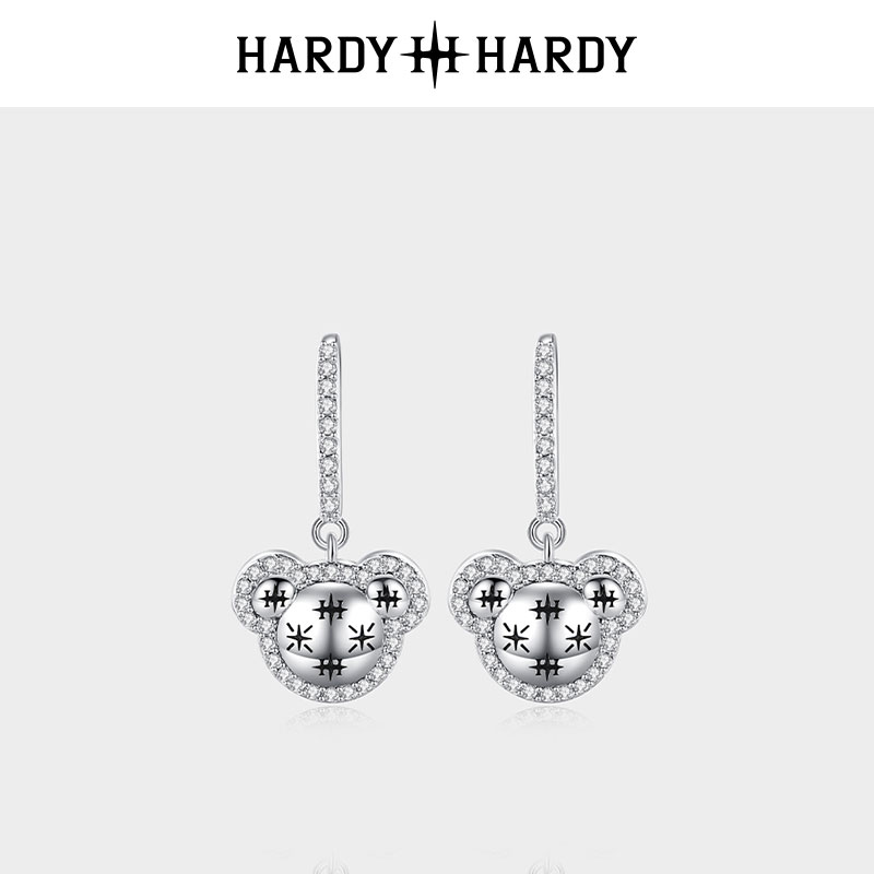 HARDY施华洛世奇元素小熊耳钉