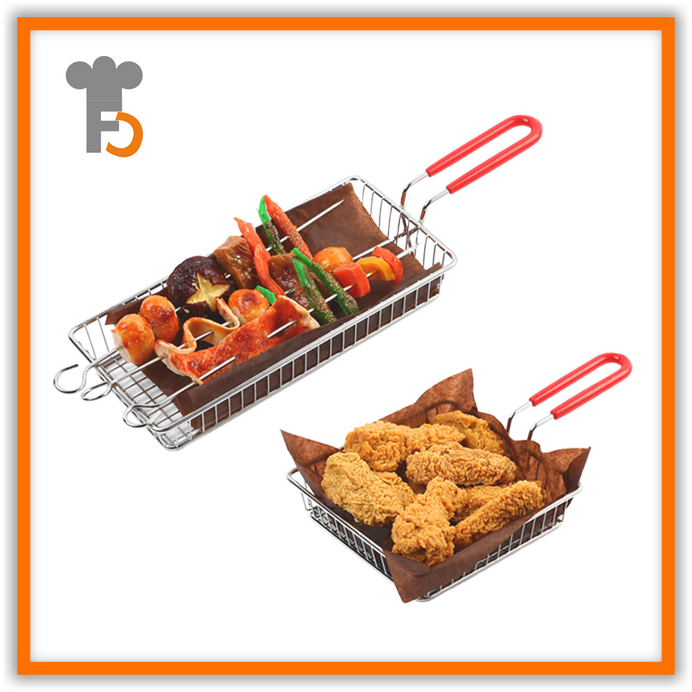 Frychef304不锈钢薯条篮防滑