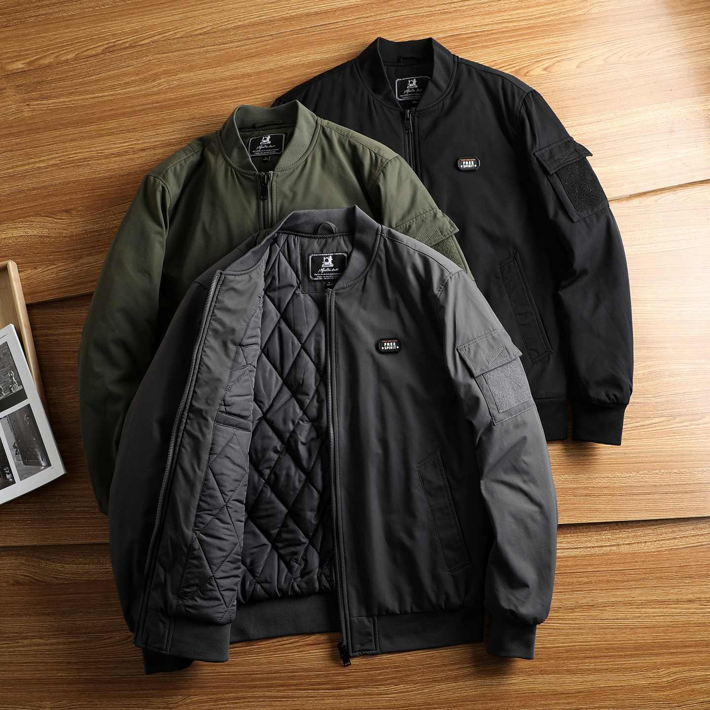 宽松大码保暖工装棉袄