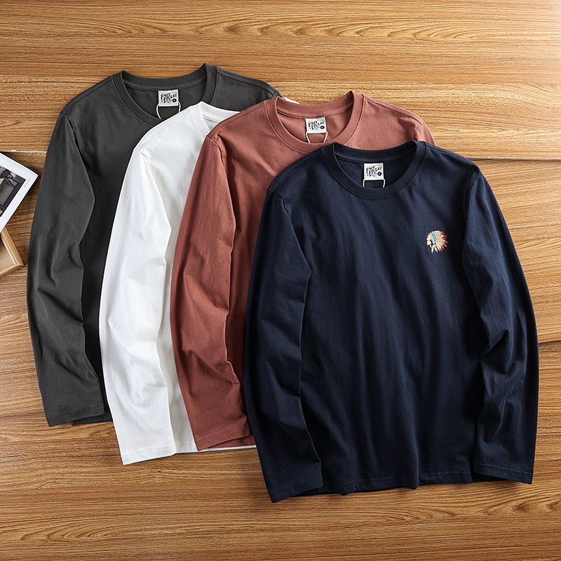 全棉打底衫纯棉长袖t恤