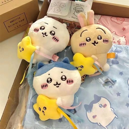 日系可爱自嘲熊chikawa流星玩偶小八乌撒奇毛绒挂件公仔吉伊卡哇