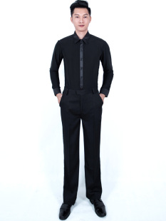 男拉丁舞摩登舞交谊舞蹈服装成人儿童比赛演出服表演服国标舞套装