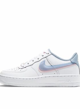 Nike Air Force 1 双钩 包裹性耐磨GS 板鞋 男女同款CW1574-100