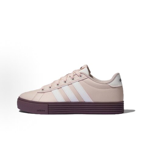 adidas Daily 4.0 合成革 低帮 板鞋 男女同款 粉色KH8003鞋