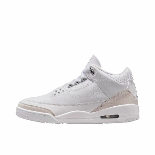 Jordan Air Jordan 3 皮革 舒适 中帮 复古篮球鞋CT8532-111