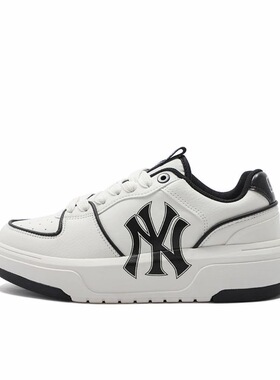 MLB Chunky Liner PU 低帮 板鞋 男女同款 白色3ASXCA12N-50WHS