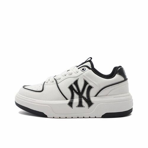 MLB Chunky Liner PU 低帮 板鞋 男女同款 白色3ASXCA12N-50WHS