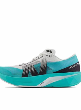 New Balance Rebel V4 舒适百搭 织物 低帮 跑步鞋 男款 蓝白