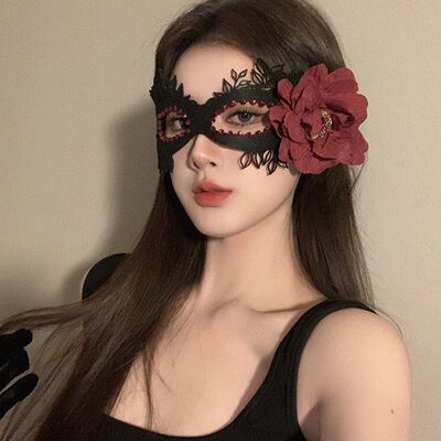 花朵面具眼罩晚会道具年会面罩