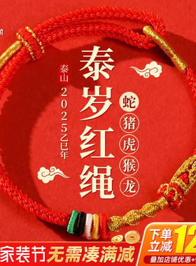 2025本命年红绳手链泰岁手绳