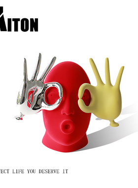 现代轻奢抽象艺术人物摆件