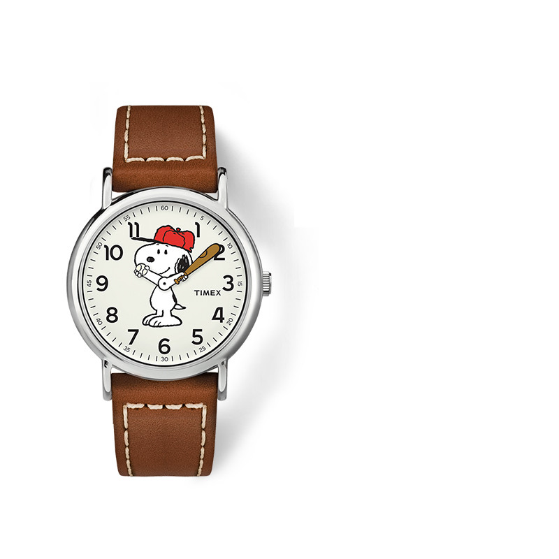 【新年礼物】TIMEX天美时手表男夜光复古卡通史努比联名石英手表