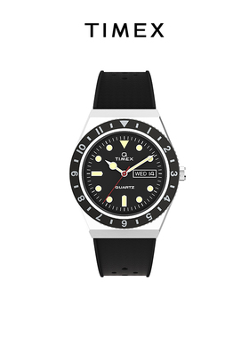 TIMEX天美时Q系列软硅橡胶表带小众时尚复古商务腕表TW2V32000