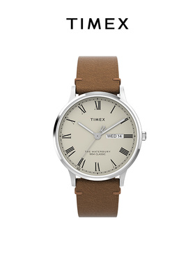 TIMEX天美时Waterbury系列复古防水手表石英商务腕表男TW2W50600