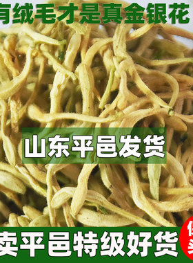 平邑金银花500g山东沂蒙野生大绒毛双花茶非山银花泡茶水宝宝洗澡