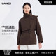 LANDI深咖色立领短款 高阶设计款 风衣外套女2026春新品 商场同款