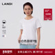2025夏新品 空气感云朵T恤上衣女小衫 基础百搭 LANDI圆领纯棉短袖