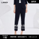 裤 直筒西装 高智通勤LANDI藏蓝色高腰修身 女2026夏新品 商场同款