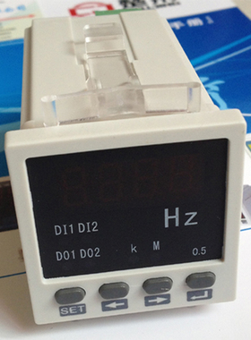 AC220V 数显智能 单相频率表 带报警 RS485通讯48*48 Hz表 CJ-F81