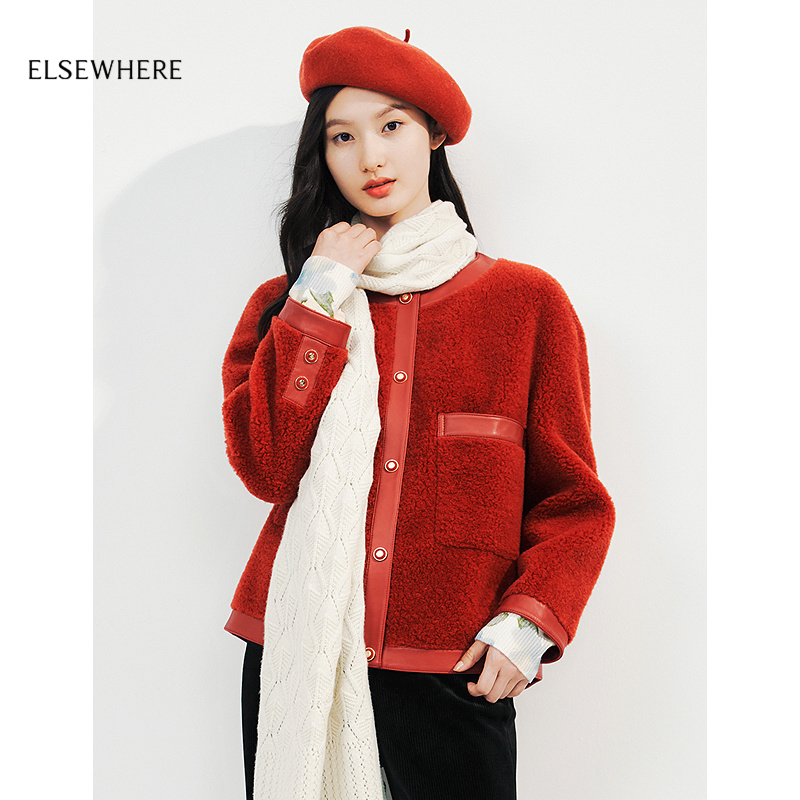 ELSEWHERE珂思绵羊毛保暖外套