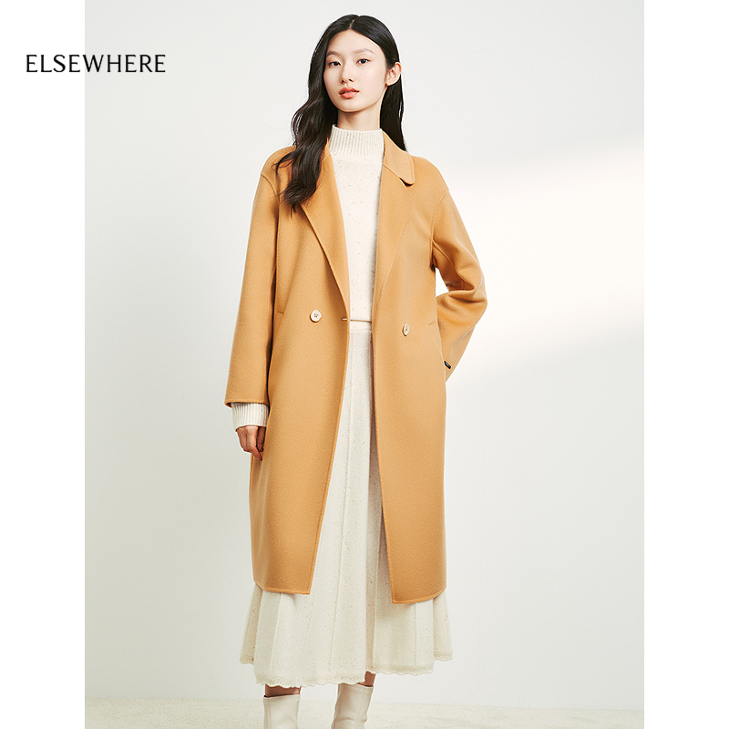 羊毛羊绒毛呢大衣ELSEWHERE珂思