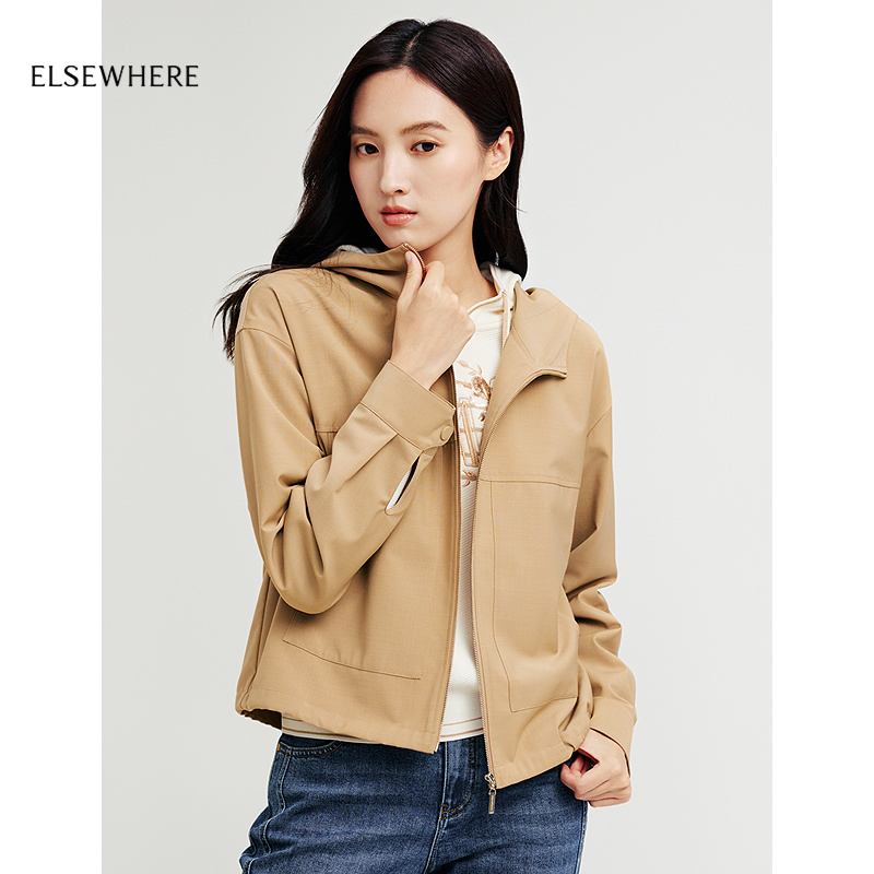 ELSEWHERE珂思休闲连帽百搭外套