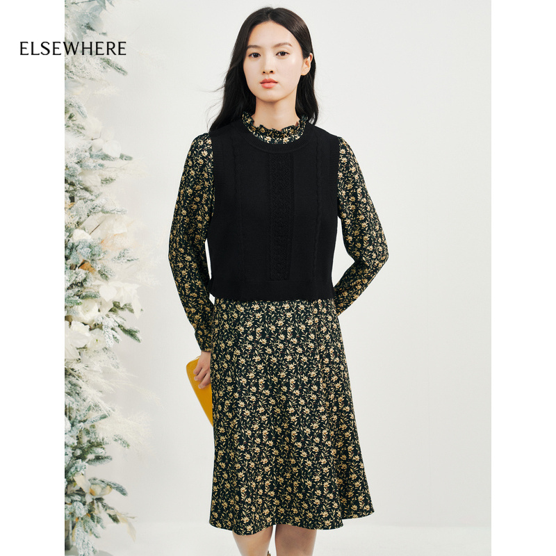 ELSEWHERE珂思真两件连衣裙