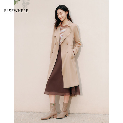 中长款风衣外套ELSEWHERE珂思