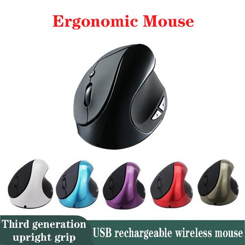 2.4G Wireless Vertical Ergonomic Mouse - Upright Grip Design