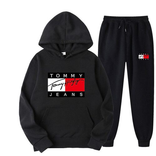 Unisex Loose Hoodie Set, Casual Daily Outfit for Men & Women