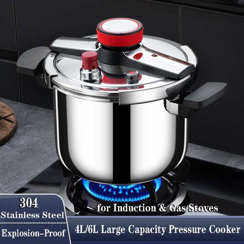 304 Explosion-Proof Pressure Cooker for Induction/Gas Stoves