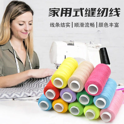 Colorful Polyester Thread - 300-Yard Spool for Hand Sewing