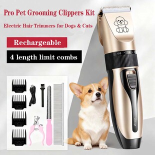 Pet Grooming Clippers Kit - Electric Hair Trimmers for Dogs