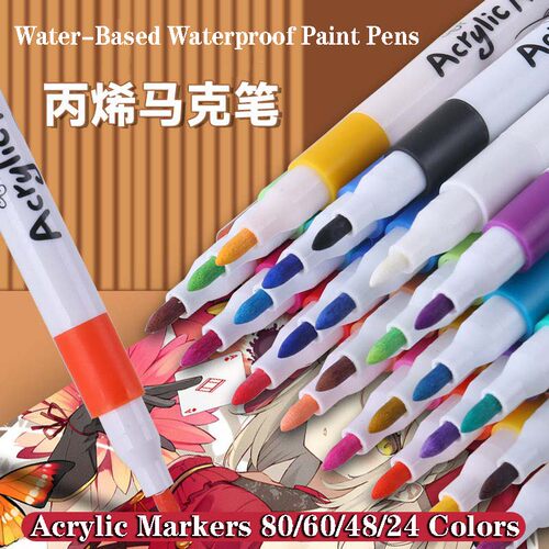 Acrylic Paint Pens Set, Drawing Markers for Kids DIY Crafts