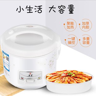 Mini Rice Cooker Small Electric Pot with Non-Stick Inner Pot