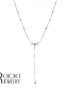 【UR CHOICE】GENUINE●英国新兴品牌MarchS蛋白色简约Y字项链