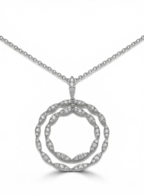 【UR CHOICE】GENUINE●美国I.N.C原单正品双环老钱风毛衣长项链