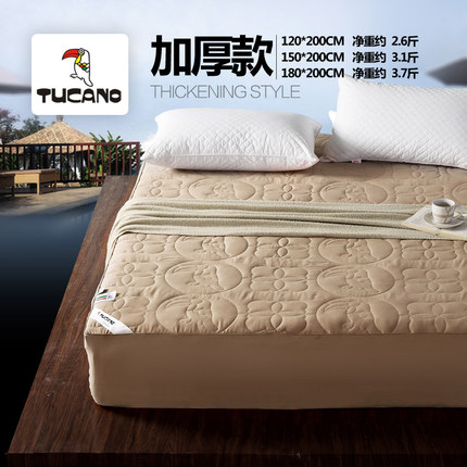 床笠纯棉单件加厚 夹棉防滑床罩床套 1.8m床全棉席梦思床垫保护套