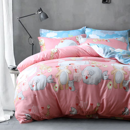 TUCANO 简约时尚臻绒四件套磨毛床单被套秋冬季1.8m床上用品套件