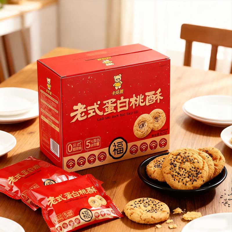 卡宾熊1.25kg老式蛋白桃酥礼盒装