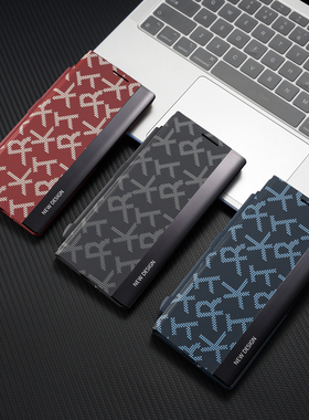 适用新款超薄三星zfold6/7手机壳case附带手写笔槽galaxyZfold5/4/3印花翻盖皮套防摔全包支架保护套W26跨境