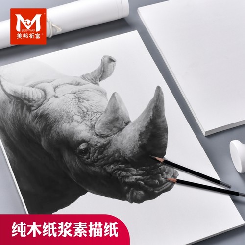 素描纸8开水粉纸4k8k4初学者美术