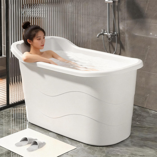 加厚成人浴桶可坐带盖