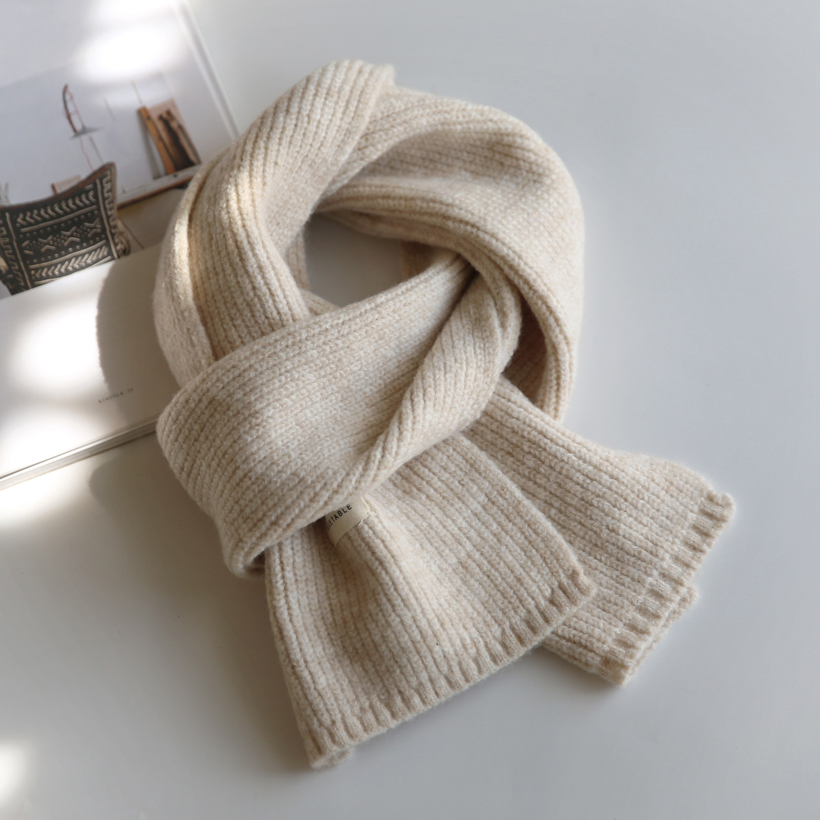 温柔韩版杂色护颈保暖毛线针织小围巾女冬季2023新款学生百搭,服饰配件/皮带/帽子/围巾,围巾/丝巾/披肩,淘宝优惠券,粉丝福利购,淘宝优惠卷