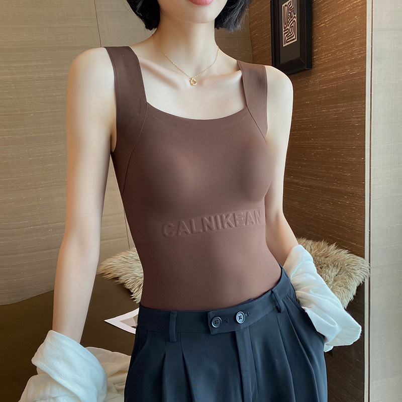 保暖背心女带胸垫秋冬季发热一体式吊带打底衫内搭舒适无痕肌底衣,女士内衣/男士内衣/家居服,保暖背心,淘宝优惠券,粉丝福利购,淘宝优惠卷